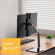 Universal Monitor Desk Holder Stand For 12-17.3Inch Expandable Display Base VESA Mount External Vertical Screen Folding Holder
