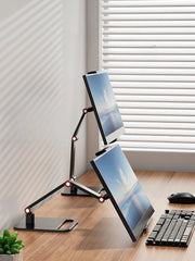 Universal Monitor Desk Holder Stand For 12-17.3Inch Expandable Display Base VESA Mount External Vertical Screen Folding Holder