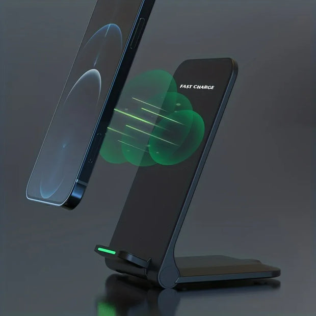 15W Wireless Charger For iPhone 16 15 14 13 12 Pro Max Stand Fast Charging Charger for Samsung Note 20/10 S21 Ultra Foldable