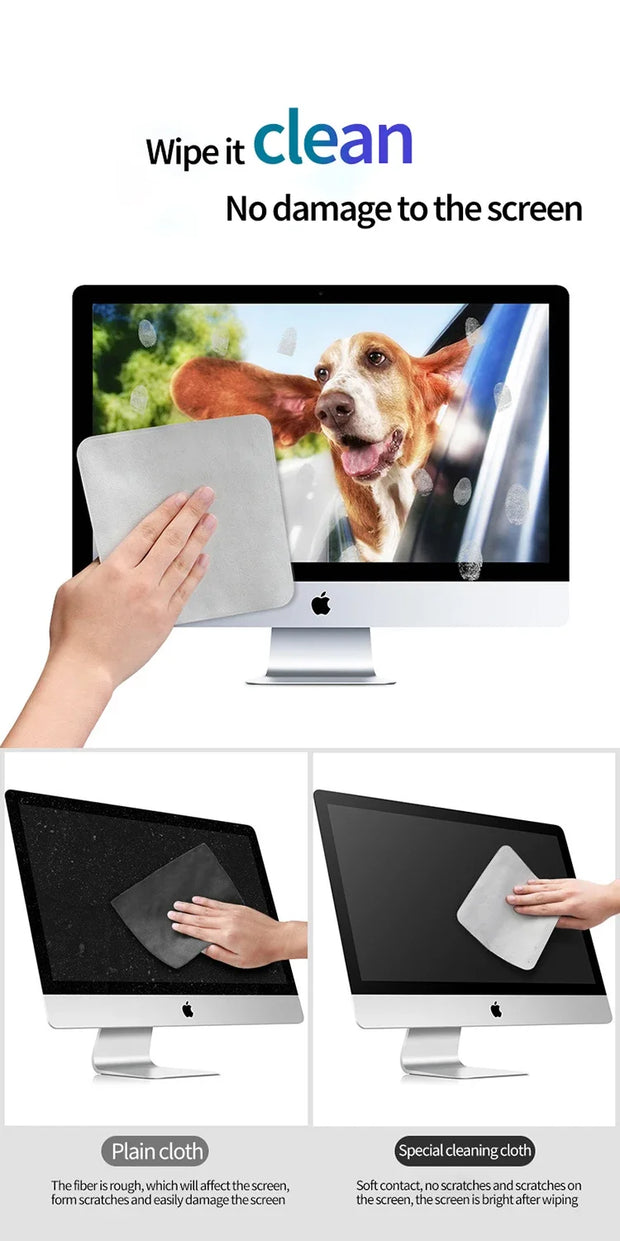 Polishing Cloth for Apple iphone 1:1 Nano-Texture Screen Cleaning Cloth for iPad Mac iPod Pro Watch Lens Camera Display Cleaner