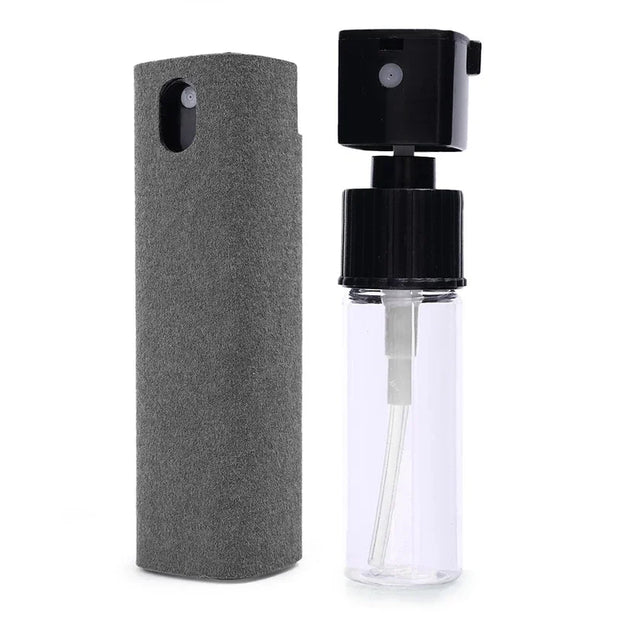 2in1 Microfiber Screen Cleaner Spray Bottle For Mobile Phone Ipad Computer Microfiber Cloth Wipe Iphone Cleaning Glasses Wipes