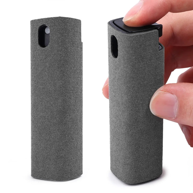 2in1 Microfiber Screen Cleaner Spray Bottle For Mobile Phone Ipad Computer Microfiber Cloth Wipe Iphone Cleaning Glasses Wipes