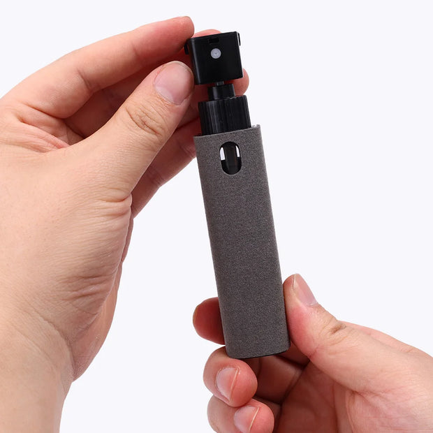 2in1 Microfiber Screen Cleaner Spray Bottle For Mobile Phone Ipad Computer Microfiber Cloth Wipe Iphone Cleaning Glasses Wipes