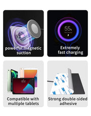 Magnetic Tablet Wall Mounted Universal Wireless Charger Wall Charging Socket Magnetic Bracket Holder for Tablet for Ipad Android