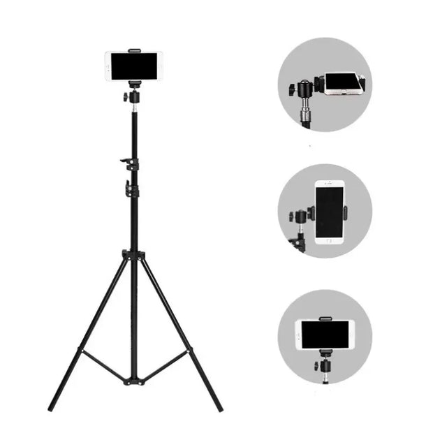 Foldable 56cm-160cm Extendable Mobile Phone Stand Holder Live Tripod Video Recording Selfie Landing  Monpod For All Phone Camera