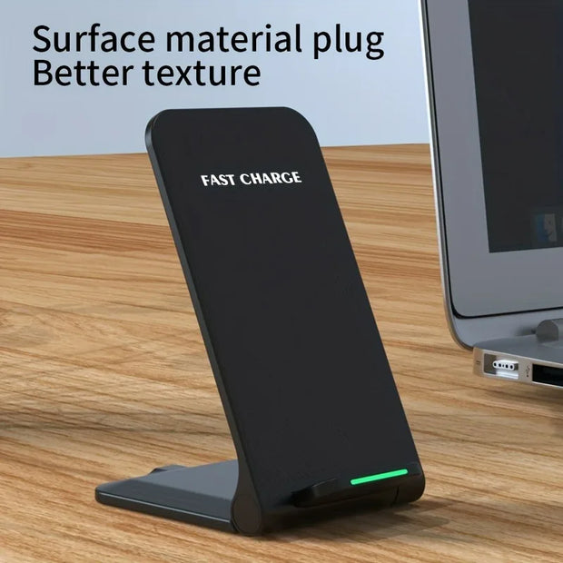 15W Wireless Charger For iPhone 16 15 14 13 12 Pro Max Stand Fast Charging Charger for Samsung Note 20/10 S21 Ultra Foldable