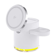 Magnetic Qi2 Wireless Charger 3-in-1 Fast Charging Station Stand Folding Holder for iPhone 16 15 14 Pro Max Airpods Apple Watch