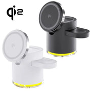 Magnetic Qi2 Wireless Charger 3-in-1 Fast Charging Station Stand Folding Holder for iPhone 16 15 14 Pro Max Airpods Apple Watch