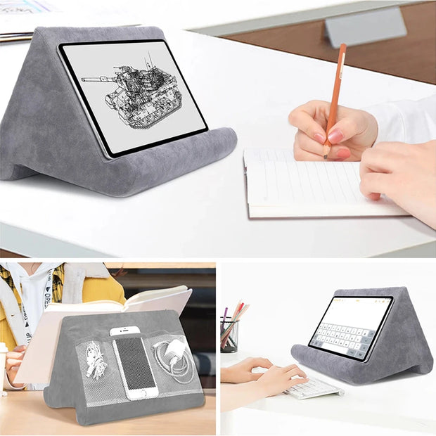 Sponge Pillow Tablet Holder for IPad Samsung Huawei Xiaomi Tablet Holder Mobile Phone Support Pillow Multi-angle Reading Stand